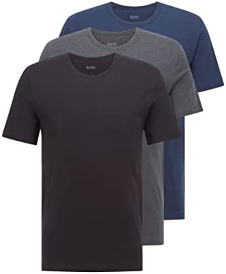 BOSS Men's T-Shirts RN 3P CO Lot de trois t-shirts en coton