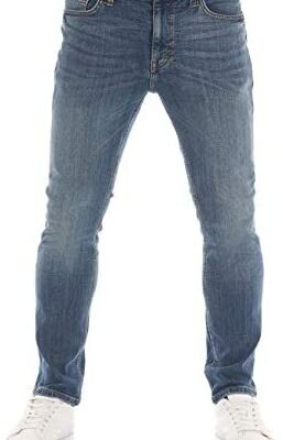 Mustang Vegas Jean Slim Fit en coton stretch pour homme Noir Gris Bleu Taille 30 - W40