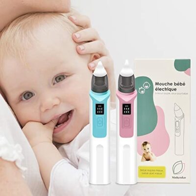 Aspirateur nasal électrique Baby Fly 6 vitesses Aspirateur nasal doux et hygiénique Enfants Bébé Silicone Niveau réglable Aspirateur nasal rechargeable Embout réutilisable Ventouse facile USB