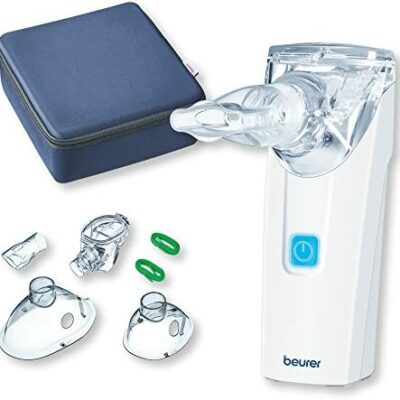 Inhalateur Beurer IH 55 avec technologie à diaphragme, portable, silencieux, autonettoyant, pour le traitement des maladies respiratoires