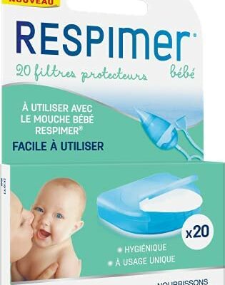 RESPIMER Recharge de filtre anti-mouches pour bébé, paquet de 20