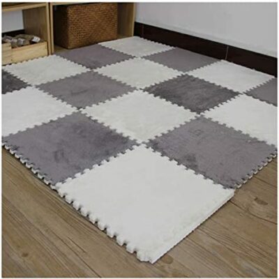 Tapis de puzzle en mousse, tapis en mousse pour bébé, tapis de jeu en mousse pour bébé, tapis de jeu doux pour bébé, imperméable réversible, coutures libres ALGFree