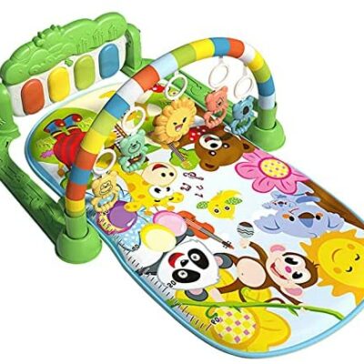 Tapis d'activité pour bébé, grand tapis de fitness pour bébé, tapis d'activité pour bébé, tapis d'activité et de jeu, tapis de musique pour bébé, couverture de jeu pour bébé, tapis de pied de piano, jouet d'entraînement sensoriel