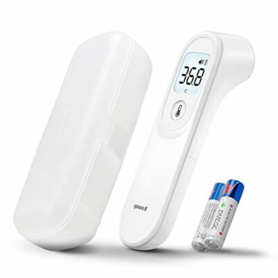 yuwell Thermomètre frontal infrarouge sans contact pour enfants, nourrissons et adultes, thermomètre médical avec lecture instantanée précise et alerte de fièvre, y compris étui de rangement