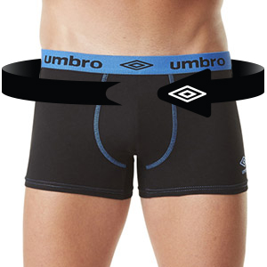 umbro boxer hommes noir