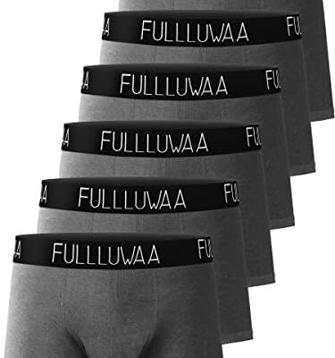 Fullluwaa Boxer Briefs (Lot de 6) Slip en coton pour homme Fit Torso Briefs