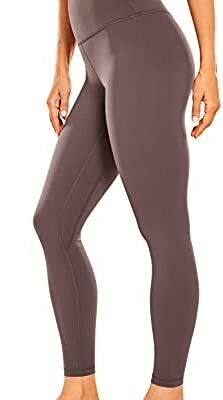 CRZ YOGA Legging de sport stretch pour femme Taille haute avec poches 63 cm