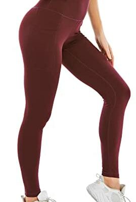 AY Sports Leggings Pantalons de yoga pour femmes avec poches, leggings athlétiques taille haute, collants d'entraînement pour femmes.