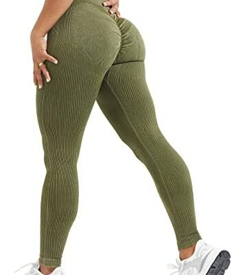 STARBILD Legging de sport opaque sans couture pour femme, pantalon push-up sexy taille haute, collant de compression anti-cellulite, pantalon de yoga coupe slim pour gym, jogging, pilates, fitness, course à pied