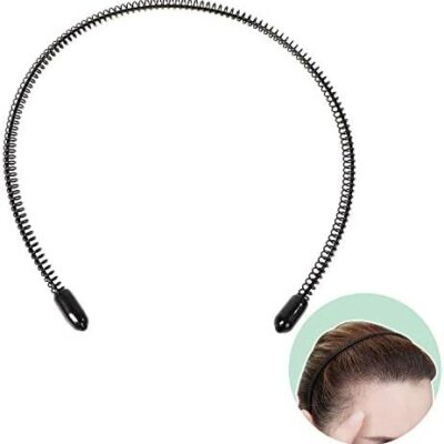 Bandeau tête chauve pour homme, bandeau tressé pour sports de plein air/pince à boucle en métal sans peinture écaillée pour cheveux longs, tresses et autres coiffures