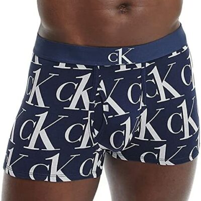 Calvin Klein CK A French Terry Melange Shorty bas, imprimé peluche CK1/nuance bleue