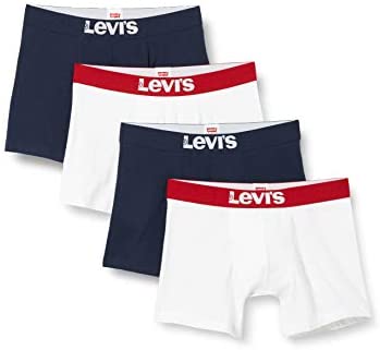 Levi's Plain Basic Lot de 4 boxers pour homme