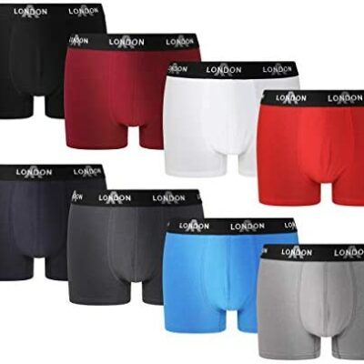 FM London - Lot de 8 Boxers Homme Slim Fit Chic