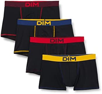 Dim Mix and Colors Boxer en Coton Stretch (Lot de 4) Homme