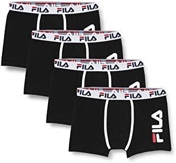 Fila Boxer en coton pour homme, slip pour homme, maille respirante, agréable (lot de 4)