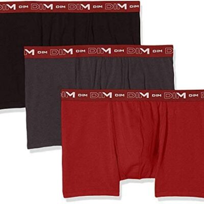 Dim Boxer Homme en Coton Stretch Respirant Meilleur Maintien x3