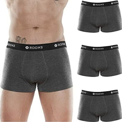 Rooxs Lot de 3 boxers pour homme 95 % coton pour homme