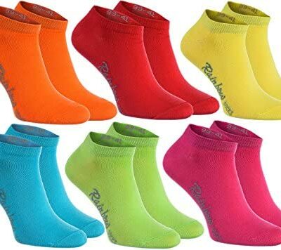 Chaussettes arc-en-ciel - Chaussettes courtes en coton pour hommes