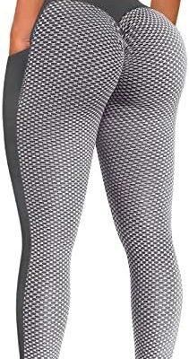 WWricotta Legging pour femme – Taille plus tendance hanches fitness exercice respirant doux élastique femme façonnant leggings sexy été leggings pantalon chaud pour femme avec poches