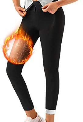 Mesdames Sauna Sport Pantalon Taille Haute Sport Transpiration Leggings Sauna Pantalon Fitness Yoga Minceur