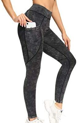 Legging de sport pour femme Pantalon de sport taille haute pour femme Leggings à poches opaques Leggings de sport pour femme avec poches latérales Ventre de sport décontracté