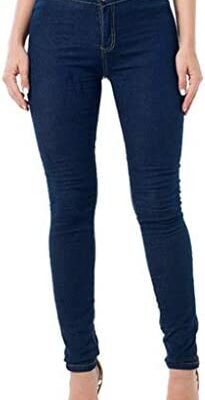 Jeans à jambes larges déchirés Jeans extensibles taille haute pour femmes Leggings Skinny Slim Fitness Pantalons longs Pantalons à jambes larges Faux cuir