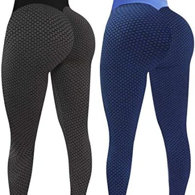 LAOSU Sport Leggings Skinny Taille Plus pour Femmes Pas Cher Body Shapers Nice Butt Comfort Leggings Push High Speed ​​Dry Seamless Sexy Gym Pantalon Élastique Taille Haute Yoga Wear, 2 Pièces