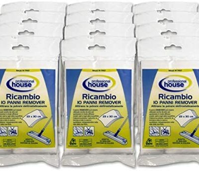 Lot de 120 lingettes nettoyantes pour sols et meubles. Dimensions : 30 cm x 23 cm. Également compatible avec le système Swiffer.