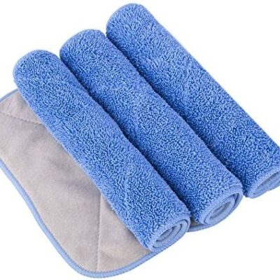 MR.SIGA Lot de 3 chiffons de rechange professionnels réutilisables en microfibre, dimensions : 42 cm x 23 cm