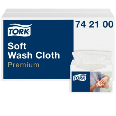 Serviettes Tork Premium - Super douces et durables - 1 couche de serviettes très absorbantes - Pour les soins aux patients - 19,2 x 30 cm - 135 feuilles