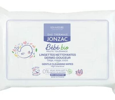 EAU THERMALE JONZAC Lingettes Nettoyantes Douceur Peau Bio