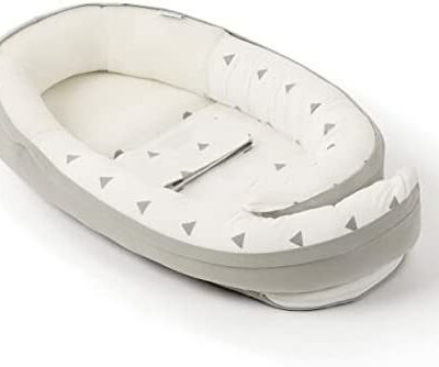 Babymoov Doomoo Newborn Trainer Cocoon Gris, Rétractable, Respirant, 0 - 8 Mois