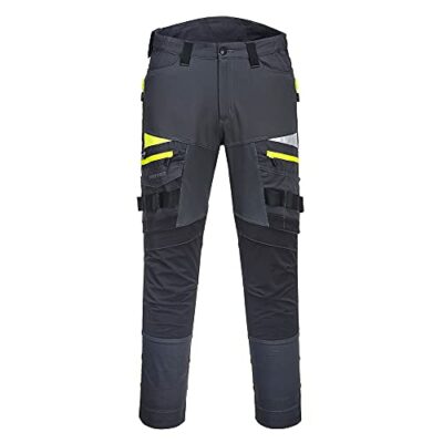 Pantalon de travail Portwest DX4 pour homme, couleur : gris métallique, taille : 44, DX449MGR44