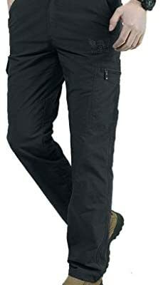 Pantalon tactique pour hommes ceinture de travail légère Cargo pantalon de travail militaire multi-poches Sports de plein air respirant M-4XL Bluestercool