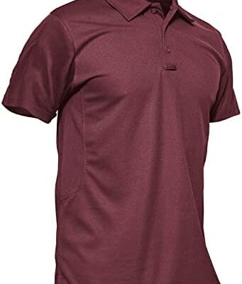 KEFITEVD Polo à séchage rapide pour homme T-shirt de golf léger d'été à manches courtes