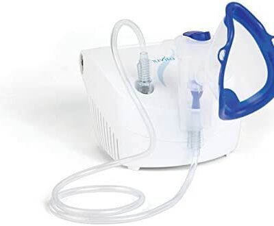 Nuvita 5020A | Inhalateur nasal portable aérosol pour nourrissons, enfants et adultes | Y compris masque pour enfants | Nébuliseur silencieux | Compatible avec les médicaments à base d'huile | Fabriqué en Italie