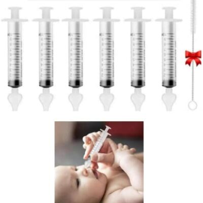 6 pièces | Fly Baby | Seringue nasale pour bébé de 10 ml | Embout en silicone réutilisable et nettoyable | Heal Kids Nasal | Irrigateur nasal pour enfants