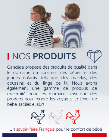 Produits du fabricant français de produits pour la parentalité candide depuis plus de 40 ans