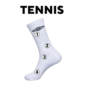 chaussettes hautes homme umbro tennis