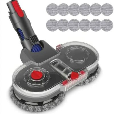 KS Balance Mop pour aspirateur Dyson V7 V8 V10 V11, 1 tête de balai électrique + 1 réservoir d'eau + 6 lingettes