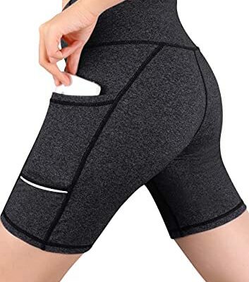 Shorts de sport femmes pantalons de Yoga avec poches latérales Leggings courts taille haute Leggings de sport dames mode Leggings d'entraînement