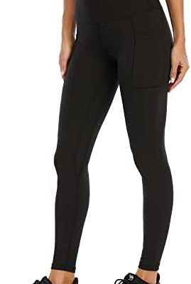 AY Sports Leggings Pantalons de yoga pour femmes avec poches, leggings athlétiques taille haute, collants d'entraînement pour femmes.