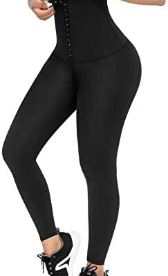 FeelinGirl Veste Femme Short Homme Bodybuilding Body Femme Coupe Slim Short Homme Taille Haute Ventre Short Cyclisme Femme Sports Yoga Slim Leggings Femme Taille Plus Noir Type 3 S-3XL