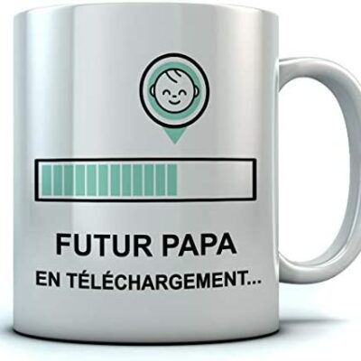 Papa tasse annonce de grossesse papa futur papa fête des pères cadeau papa tasse 11 oz.blanche