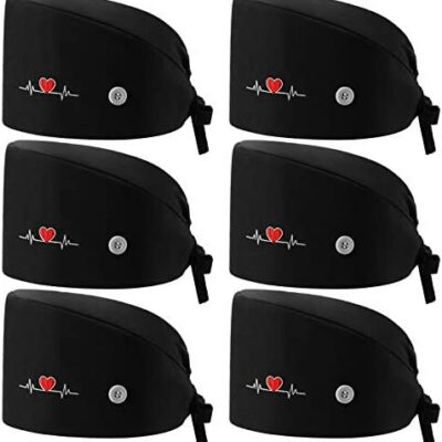 Chapeau de travail Geyoga 6-Button Sweatband (Noir)