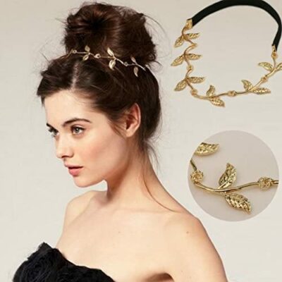 Jovono Tête Chaîne Boho Cheveux Accessoires Cheveux Blonds Bandeau Feuille Chaîne Dames