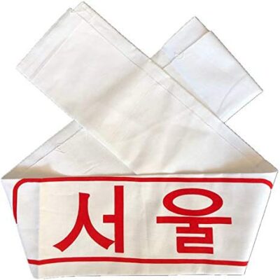 Bandeau Turban Turban Japonais et Coréen Inscription Coton Cheveux Accessoires Unisexe Cosplay Costume