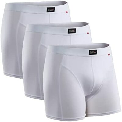 DANISH ENDURANCE Lot de 3 boxers en coton super doux pour homme, confortables et respirants