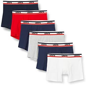 Levi's Sportswear Lot de 6 boxers avec logo pour homme