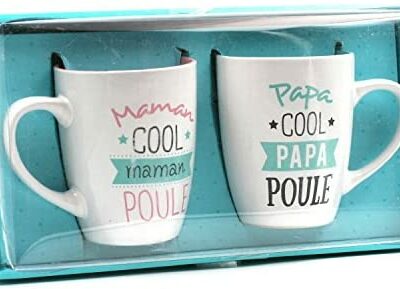 Tasses Papa Poule et Maman Poule 2 pièces CMP